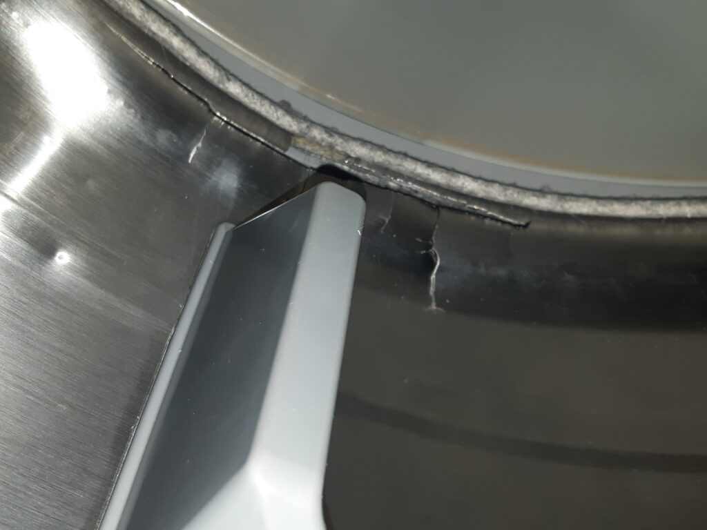 Dirty or Damaged Dryer Drum Dirty or Damaged Dryer Drum