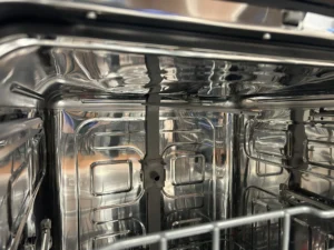Dishwasher Upper Spray Arm and Stainless Tub Inspection